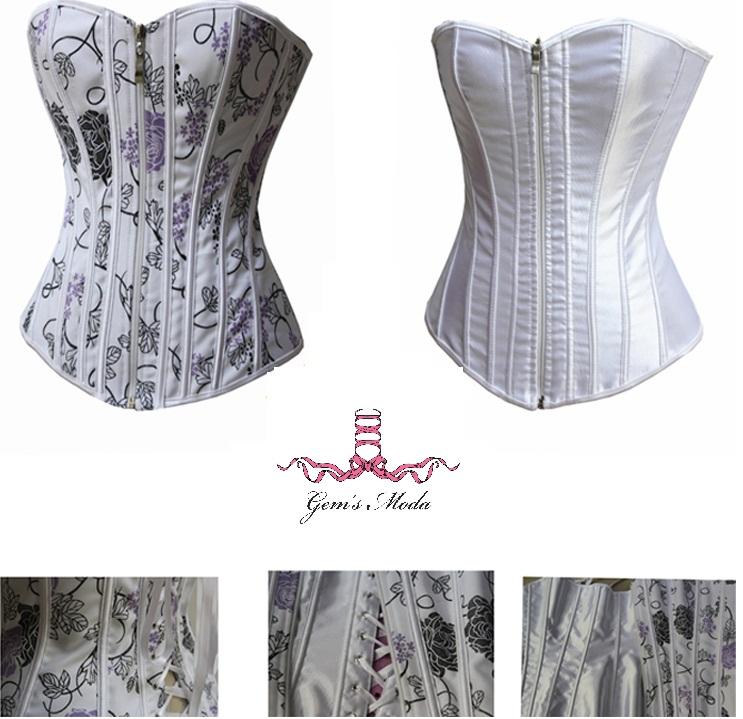 Floral Corset Bustier Double Sided Wear Fashion Corset Top